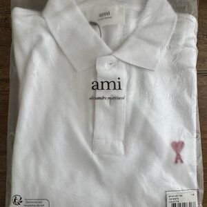 Ami Classic White Polo Shirt